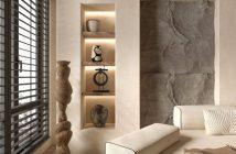 Raamdecoratie voor de badkamer en woonkamer